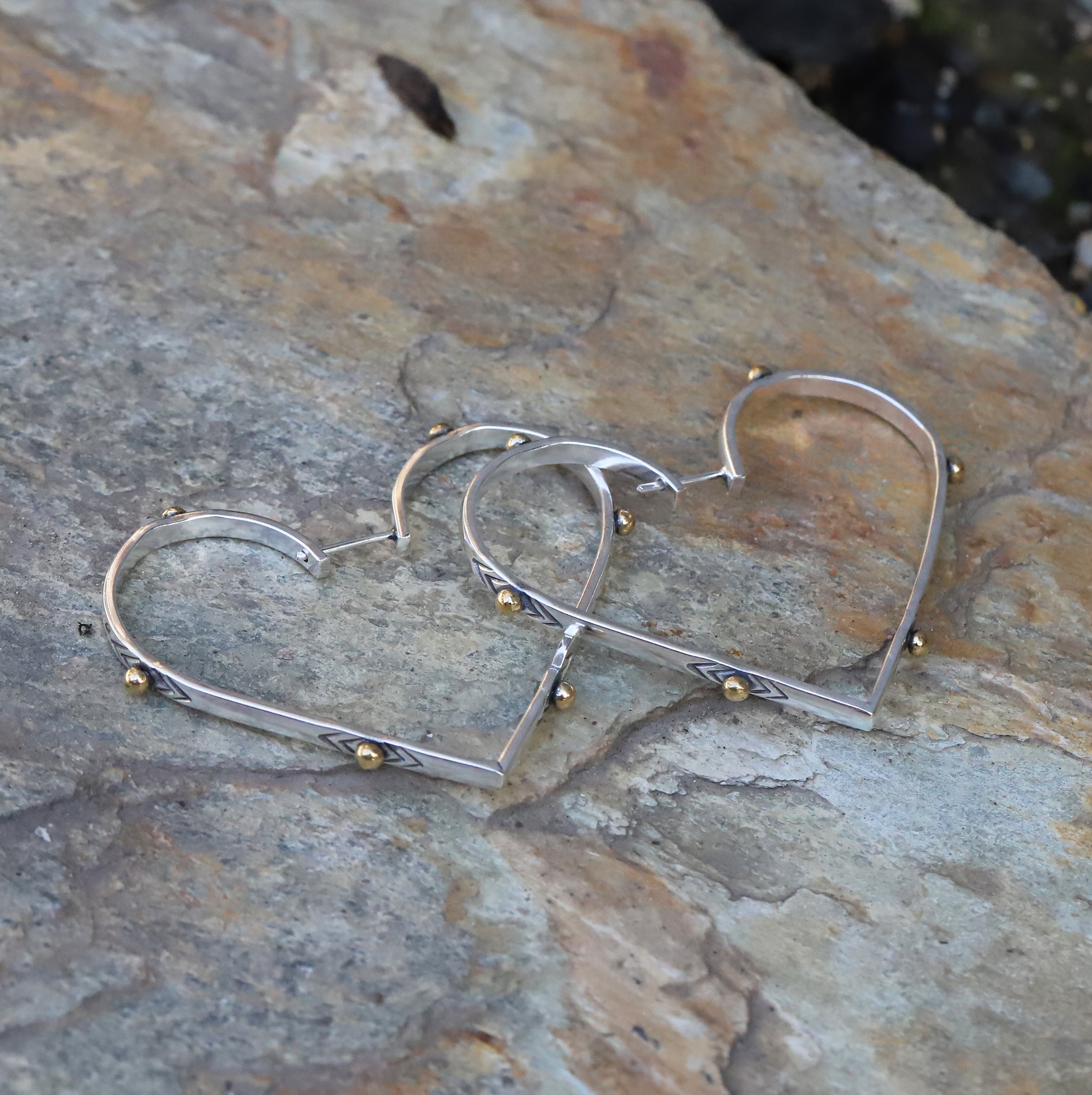 Mixed Metal Wear Your Heart Mixed Metal Isabel Hoops