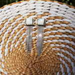 White Buffalo Shaley Earrings No. 2