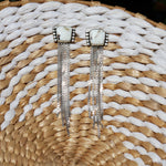 White Buffalo Shaley Earrings No. 1