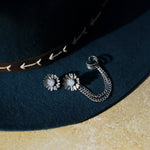 Opal Daisy Stud Ear Chains