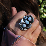 Opal Flora Shark Ring