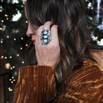 Opal Flora Shark Ring