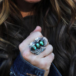 Sonoran Gold Flora Shark Ring