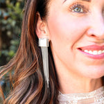 White Buffalo Shaley Earrings No. 2