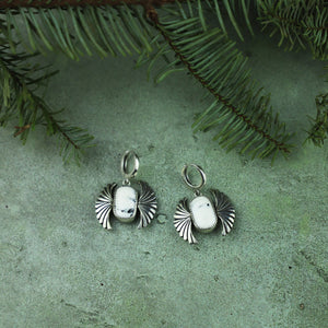 White Buffalo Phoenix Earrings