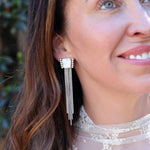White Buffalo Shaley Earrings No. 1