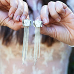 White Buffalo Shaley Earrings No. 1