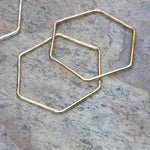 Brass Hexagon Hooplets