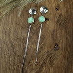 Poseidon Variscite Showgirl Earrings