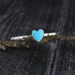 Wear Your Heart Turquoise Stacking Cuff No.2