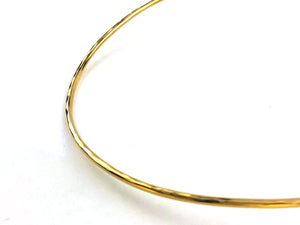 Gold Hammered Torque Necklace