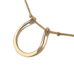 Gold Lucky Horseshoe Necklace