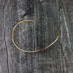 Gold Hammered Torque Necklace