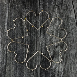 Wear Your Heart Mixed Metal Isabel Hoops
