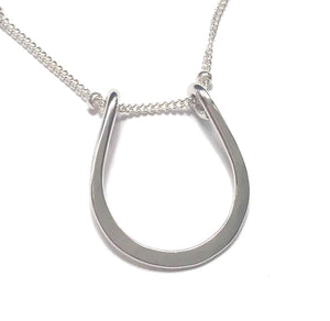 Sterling Siver Lucky Horseshoe Necklace