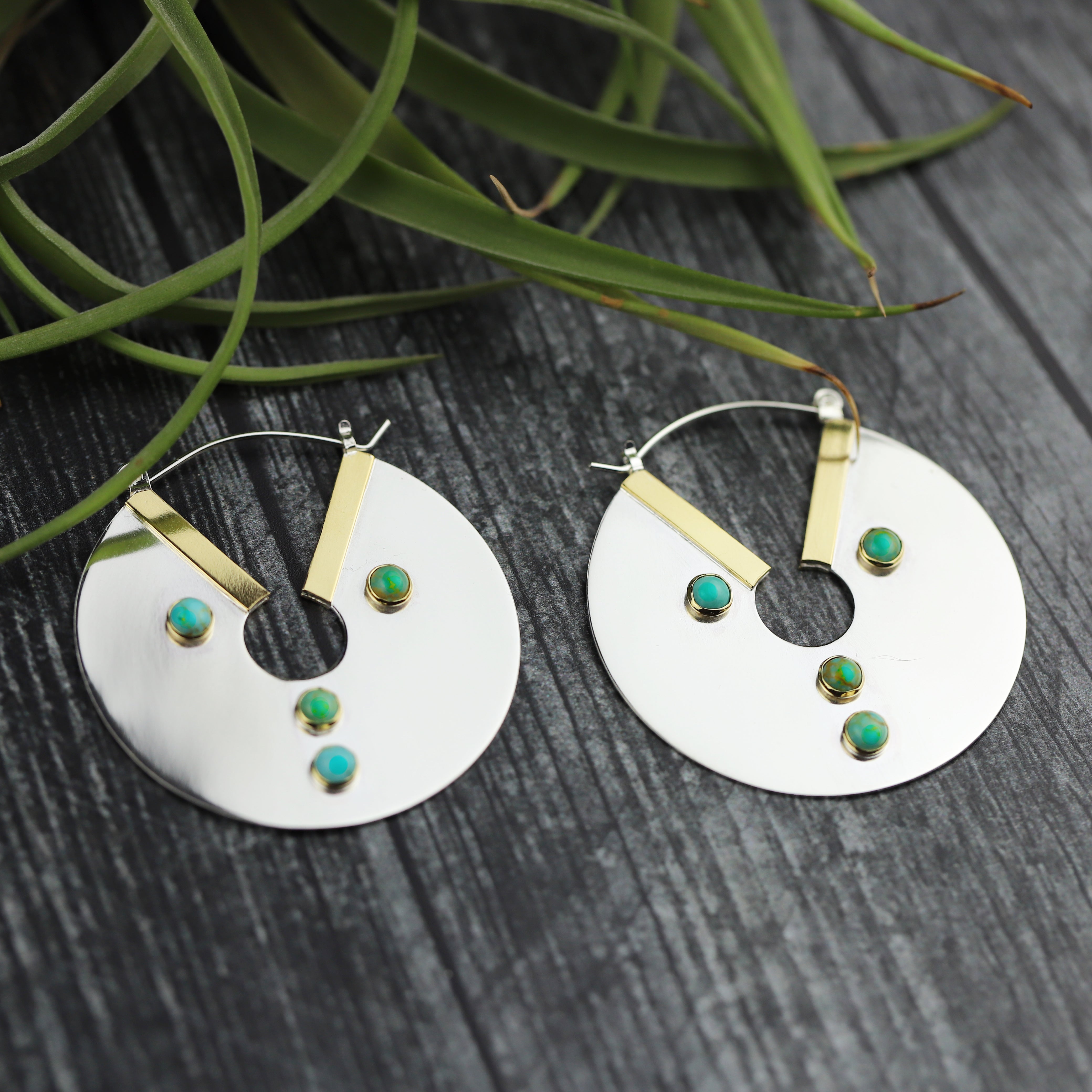 MED WildHeart Earrings with Turquoise